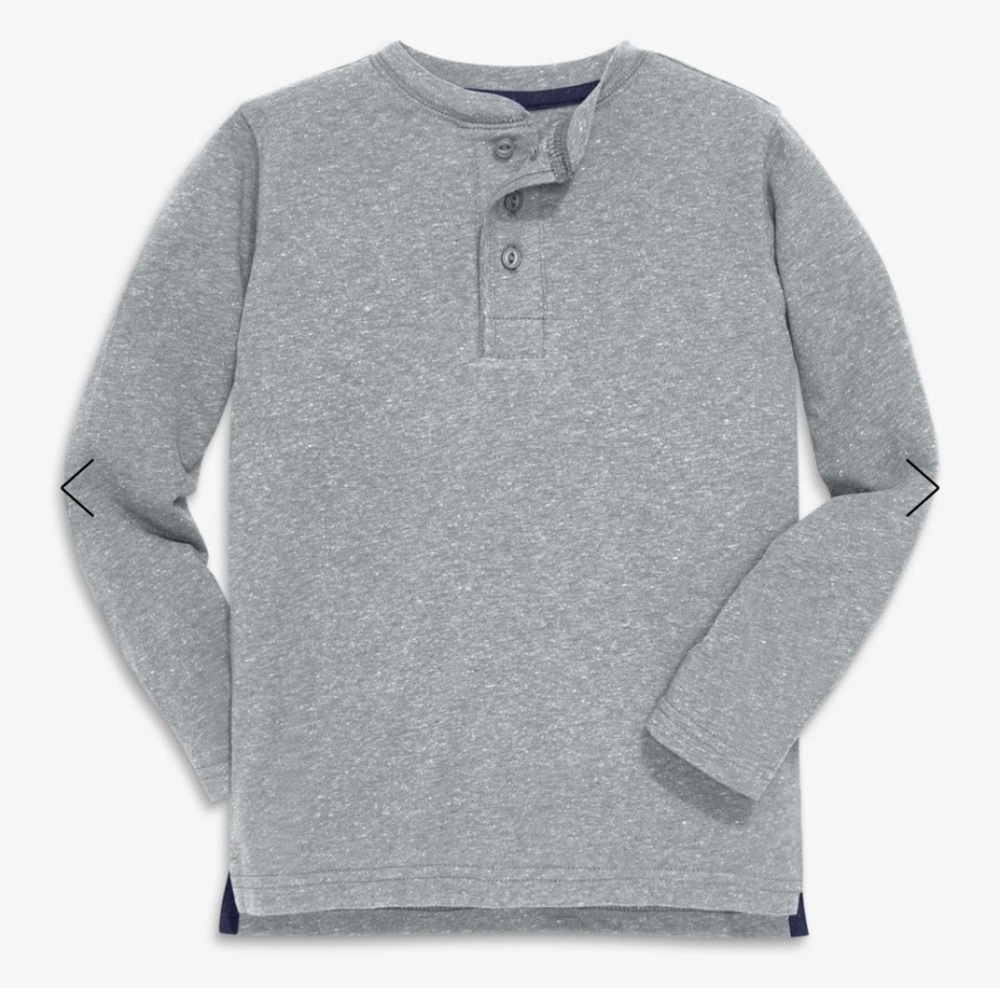Primary Toddler Boy Size 3 Henley Long Sleeve Tee